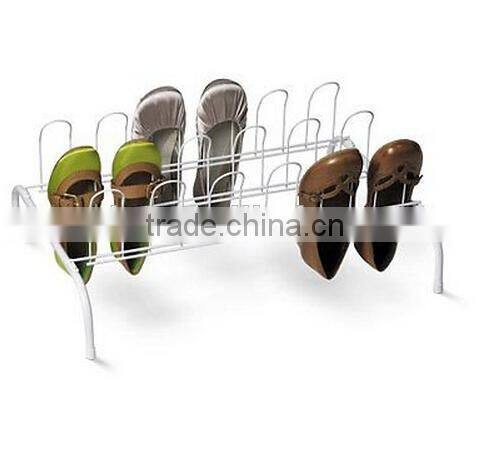 Metal Shoe Rack 9 pairs Storage Shoe Rack Wire Stand