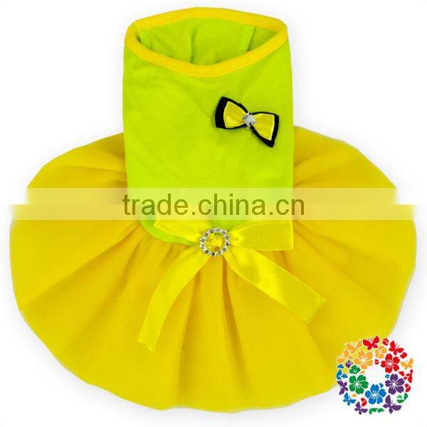 bulk cute pet lady dog clothes safety turquoise chiffon dress for pet dogs