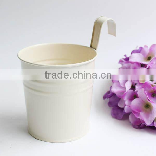 Balcony decoration detachable hook metal hanging flower pot