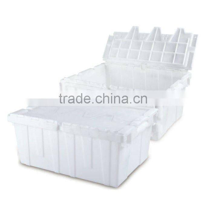 PP Plastic turnover box with lid (6129250)