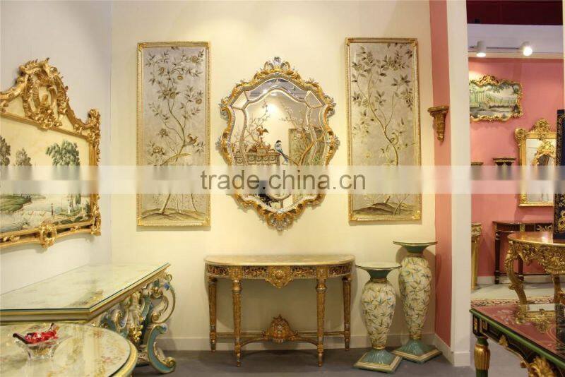 Art Deco Hand Painted Furniture Console Table For Sale