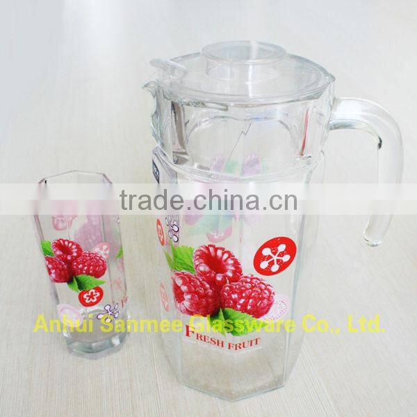 Home Use Tableware Decorative Printed Glass