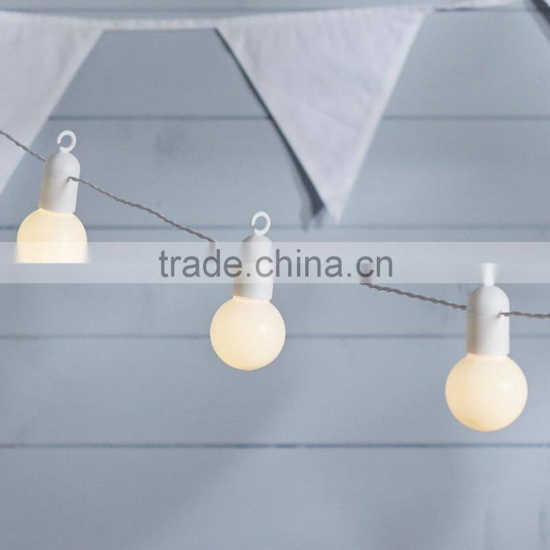 20 Warm White Indoor Outdoor Use hanging LED Festoon Party Lights