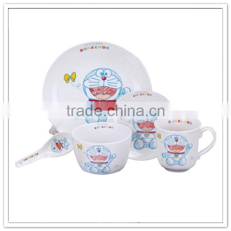 BPA free popular custom printing kids melamine dinnerware set