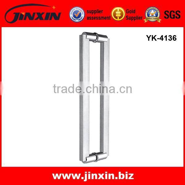 Simple luxury double glass door door kitchen cabinets handle