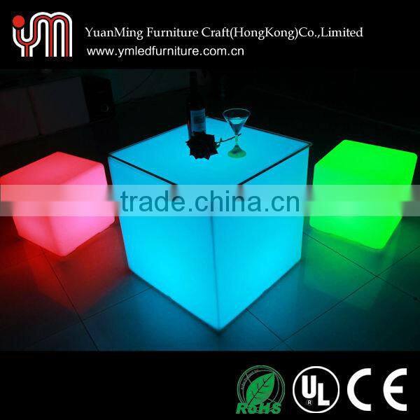 Led Cube Table,Light Up Cube Table,Plastic Cube Table