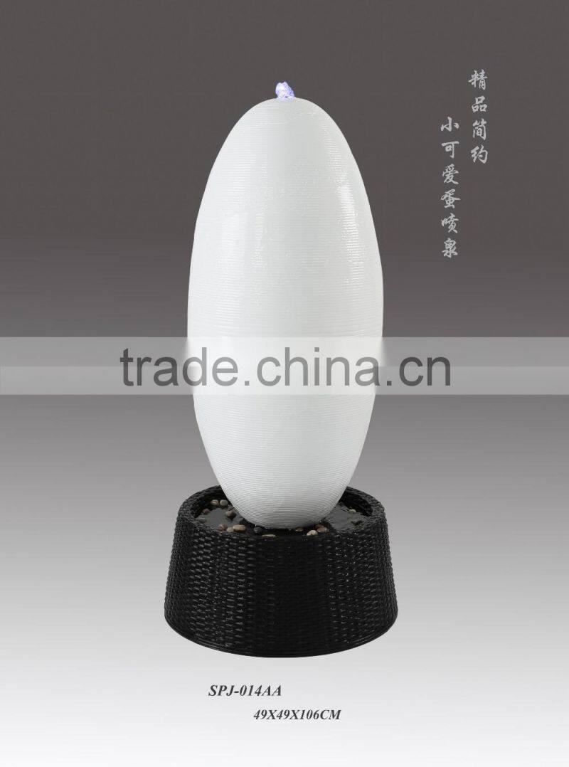 Decorative Crafts latest design round tube fiberglass water fountain sale furniture