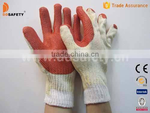 DDSAFETY 2017 High Quality Rubber Coated Gloves With Cotton Liner