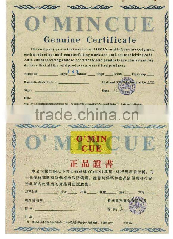 Omin hand made snooker cue