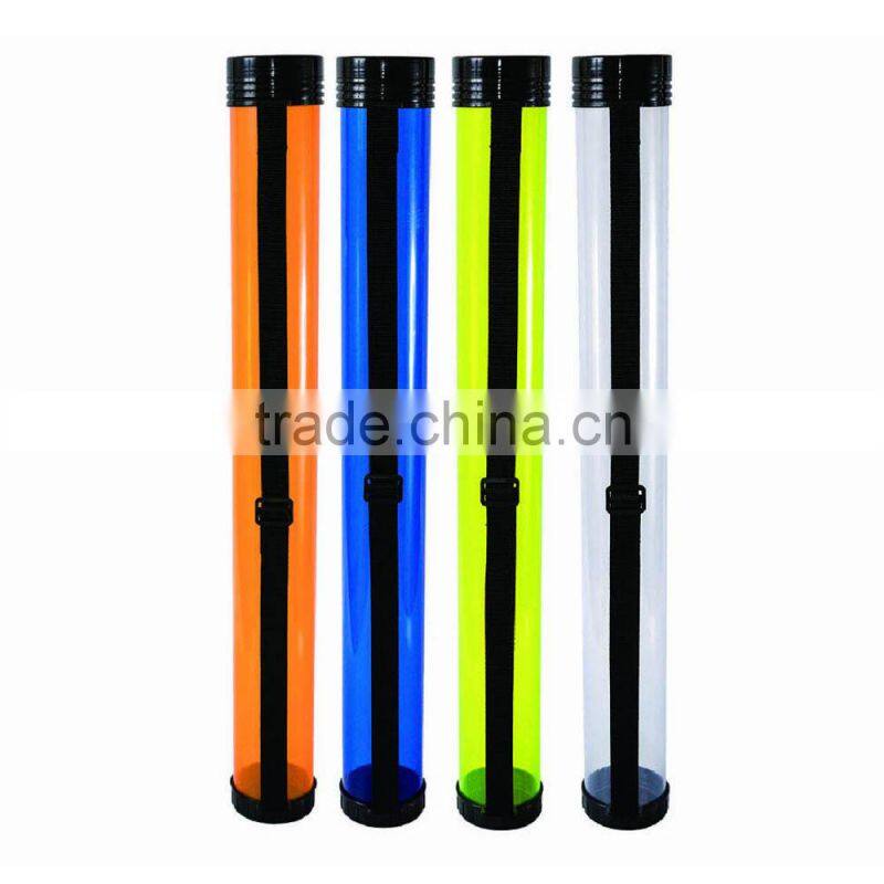 660mm transparent clear plastic student drawing tube