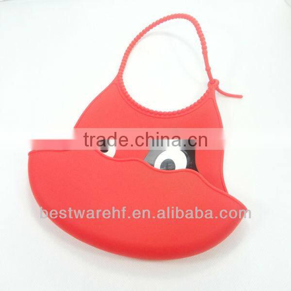 Cute silicone baby products.silicone rubber baby bibs manufature in shenzhen guangdong china