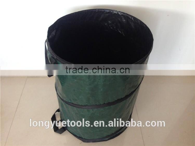Environmental PE plastic round collapsible bag for garden work