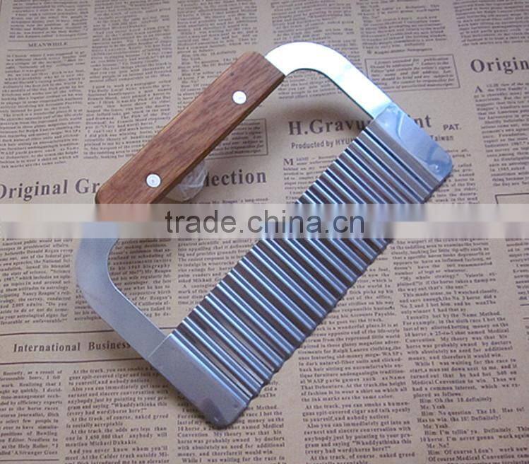 High quality stainless steel potato chip cutter/waving knife