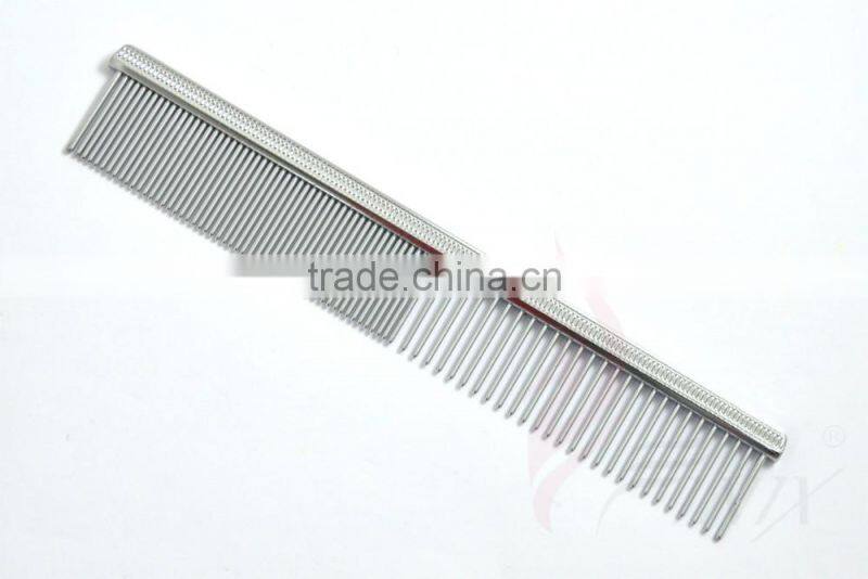 Bronze Engraved Spine Handle Professional Pet Grooming Comb