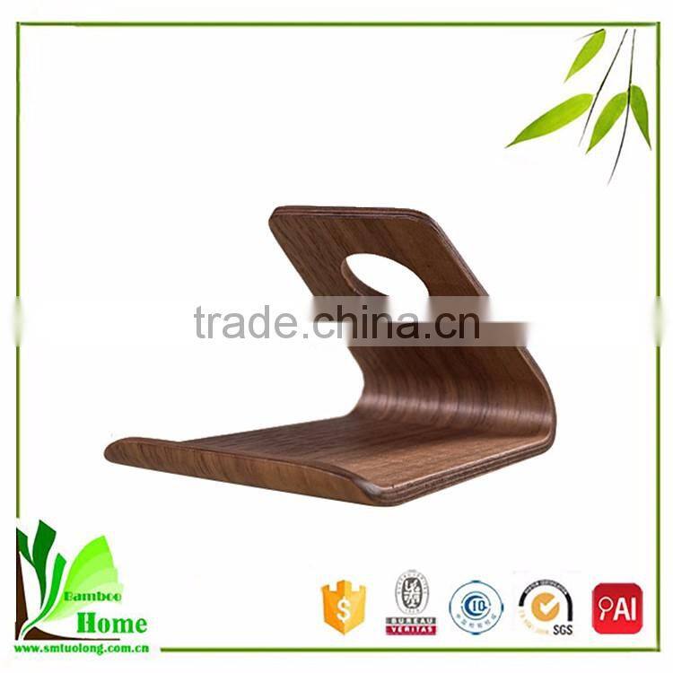 Lightweight and slim natural bamboo mobile device stand for iPhone ,SAMSUNG