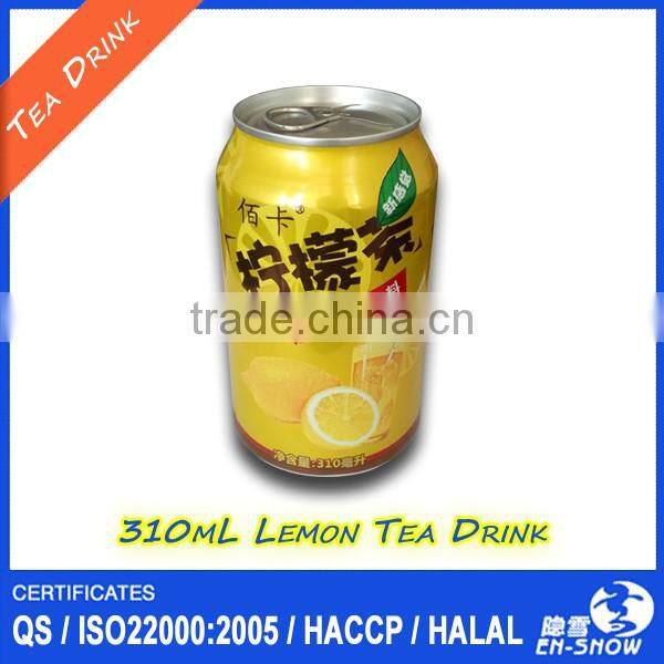 Private Label 310ml Canned Lemon Tea Drink with ISO, HACCP & HALAL in China