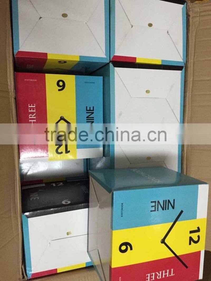 UCHOME Fashion decorative book shape digital table clock, Novetly design living room reading book clock