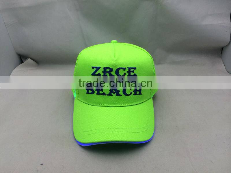 China suppliers good quality fashion LED lamp Baseball cap