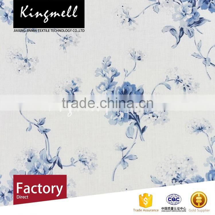Factory custom-made Chinese style floral digital printed cotton fabric