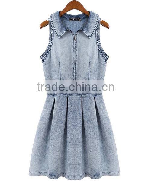 HD-D150 High quality fashion dress OEM Service Factory/jeans women dresses/ladies dress