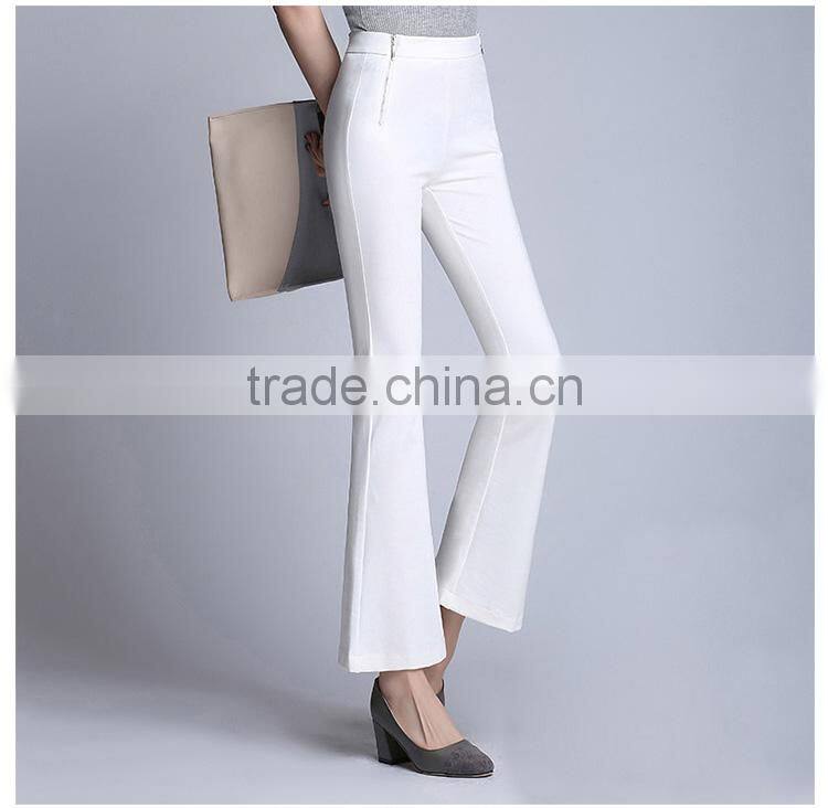 The new flared pants, women nine points, pants stretch, slim casual pants, women's trousers custom made
