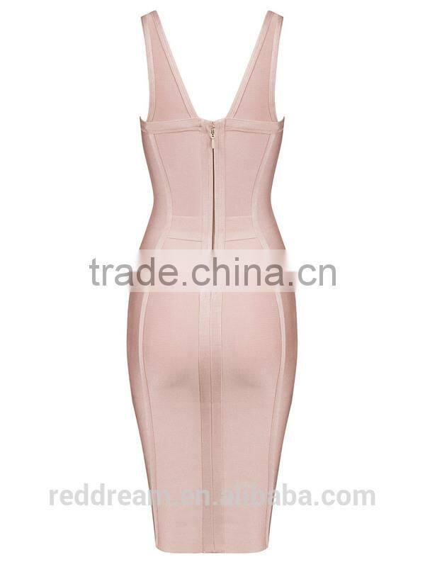 2015 latest fashion dresses Sleeveless Novelty patterns high quality Bandage new Fashion Dresses H1316