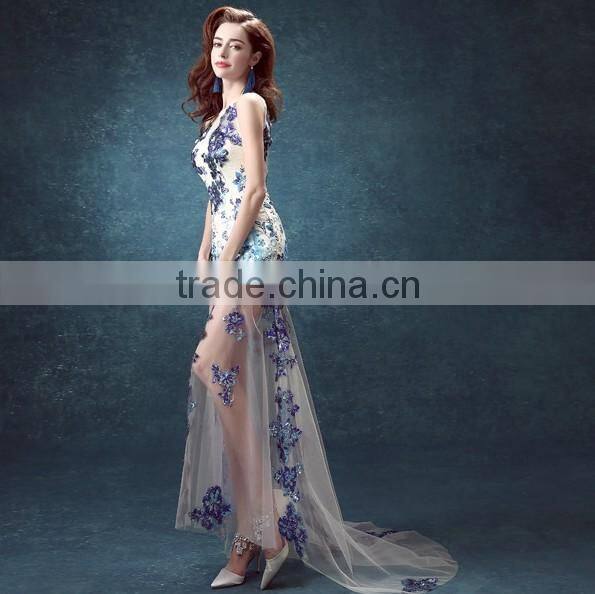 2015 sexy beautiful nighty sleeveless celebrity evening dress
