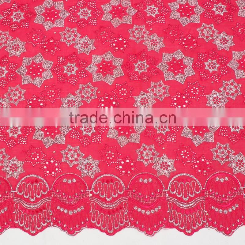 Bestwaytex Beautiful Yellow Embroidered Swiss Voile Lace in Switzerland SL0409-6