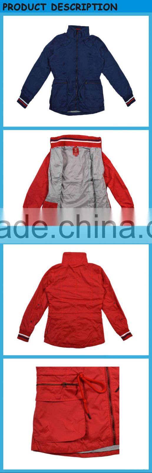 Slim Fit Waistband Women Windbreaker Spring Outerwear