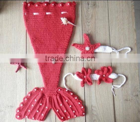 2016 Hot Sale Crochet Baby Clothing Knitting Girl Clothes Peacock Crochet Toddlers Winter Knit Sets