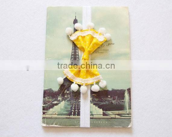 Cute girl hair accessories little princess pom pom bowknot headband hot sale