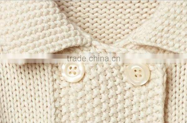Soft Knit Baby Girls Sweater Double-Breasted Cardigan