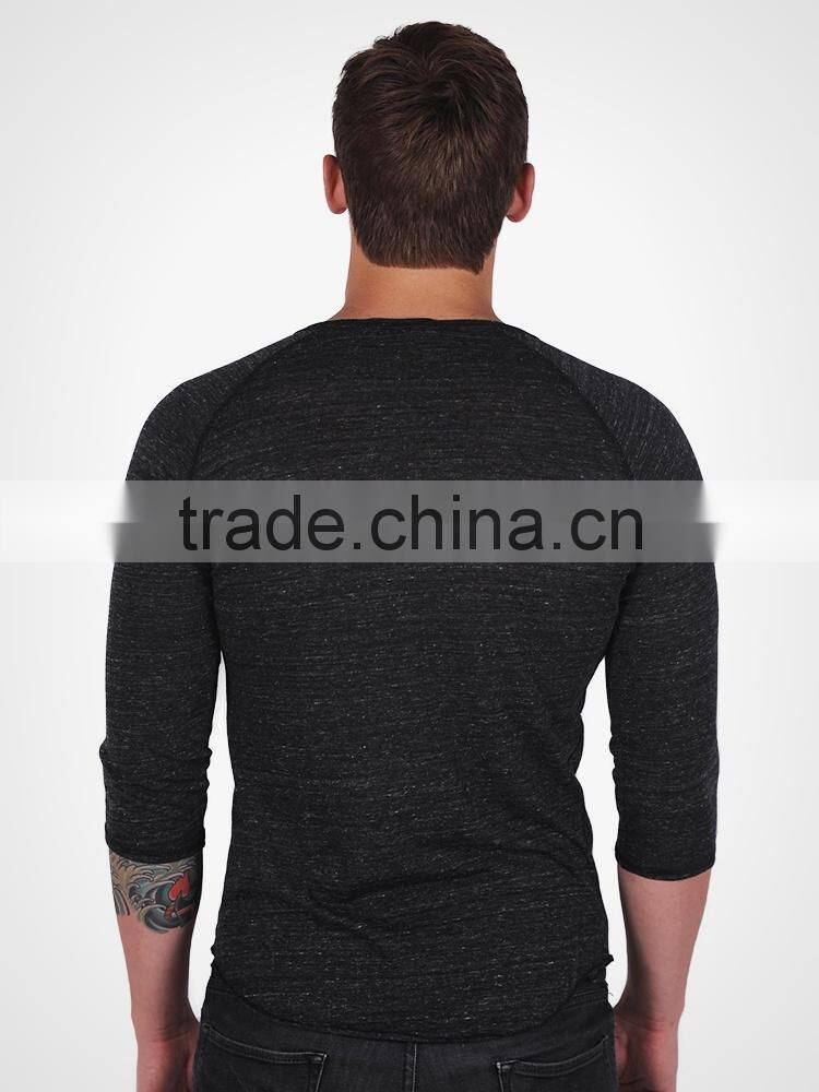two-color long sleeve t-shirt, long sleeve baseball t shirt