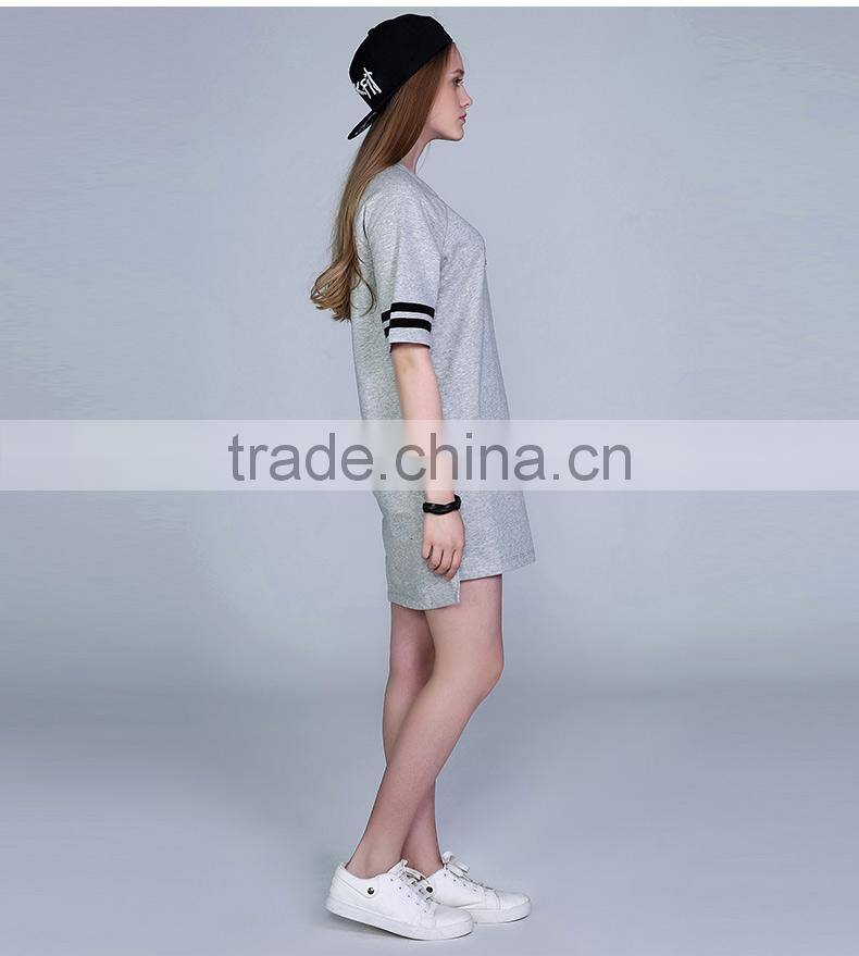 2017 New Design Cotton Printing Hoodie Sweat Dress Women Casual