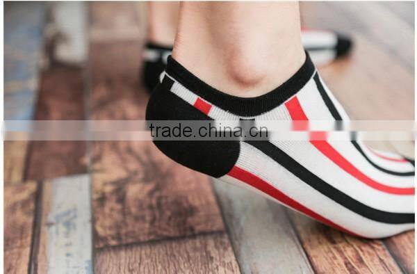 1 pc sale hot sale 80% cotton and 20% polyester mixed seasons chino suppliers men striped boat socks