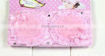 head flower hair band cute girls headwear baby sunflower with rhinestone children's hair band