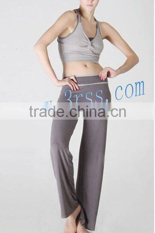 Polyester-spandex lycra tight women sexy yoga wear