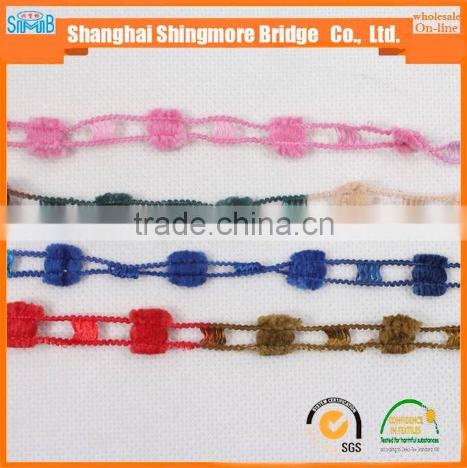 alibaba China knitting yarn supplier hot wholesale oeko-tex standard quality 100 polyester spun ladder yarn for knitting scarf