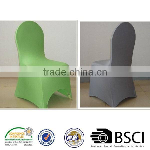 Spandex ruffled chair covers for wedding party garden