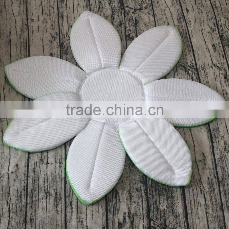 Soft lotus shape baby bath pillow infant baby bath mat M7041708