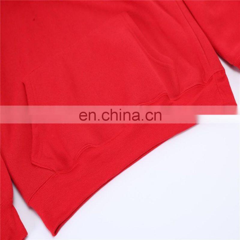 2017 Spring latest fashion wholesale 100%cotton long sleeve no zipper couple hoodie jacket