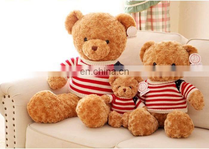 New design OEM soft plush cute bear doll for promotional toy