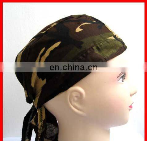 Beautiful Slight Purple Paisley Printed Bandana Cap For Girl