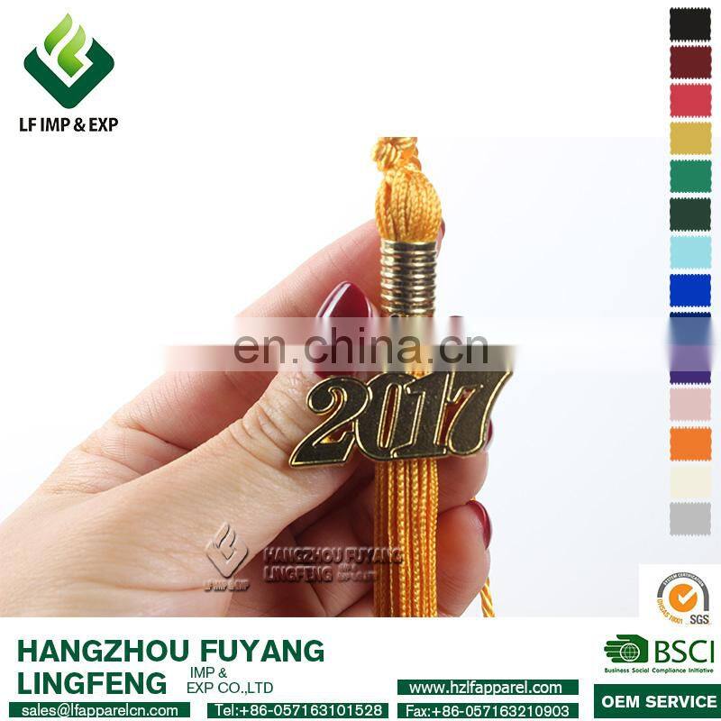 Gold Graduation Tassel With Year Charm