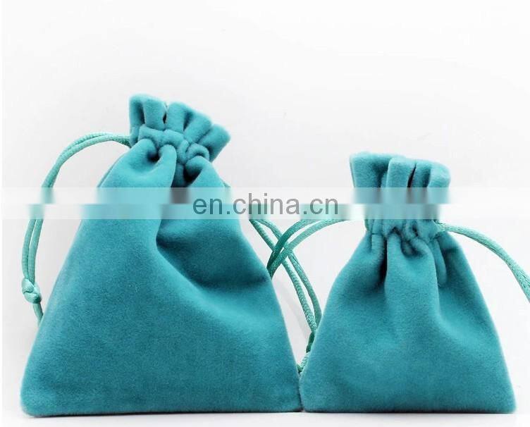 factory OEM small velvet drawstring jewlery pouch for gift