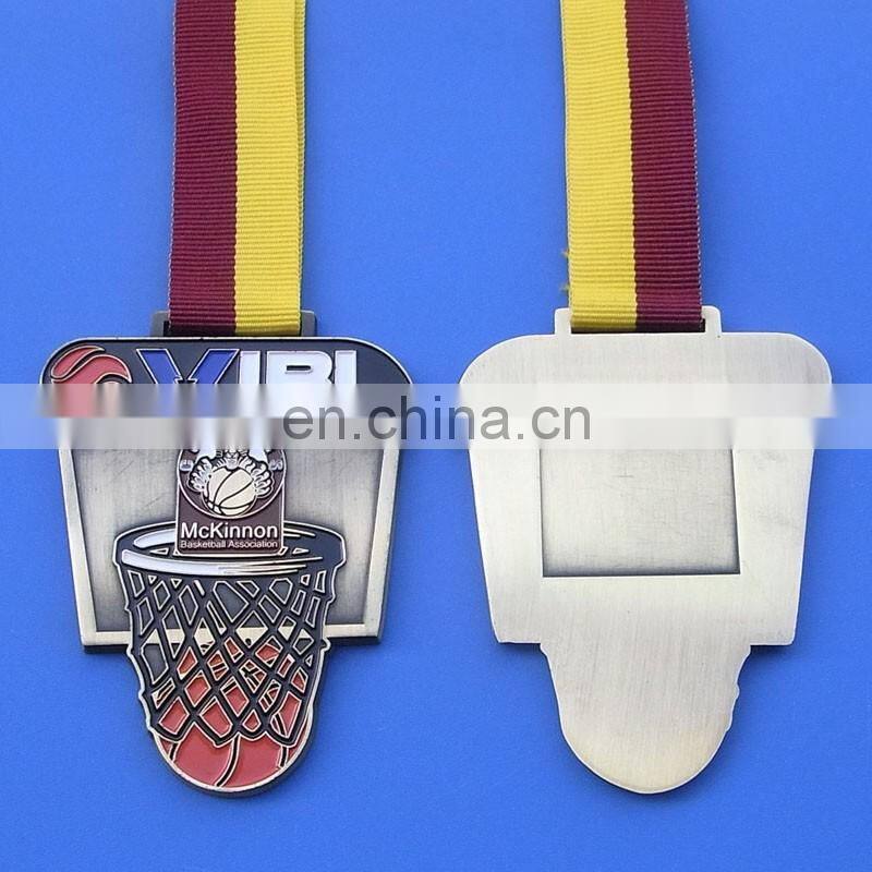 2017 promotional custom metal logo printing awarded medallion