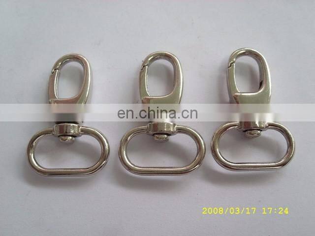 Wholesale 20mm size lead-free free sample custom metal snap hook for handbag handle