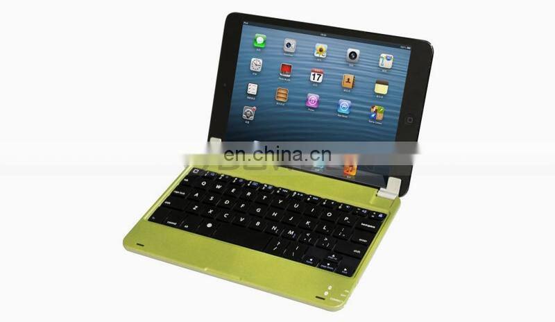 Colorful Ultra Thin Aluminium Bluetooth Keyboard Case for iPad Mini Keyboard