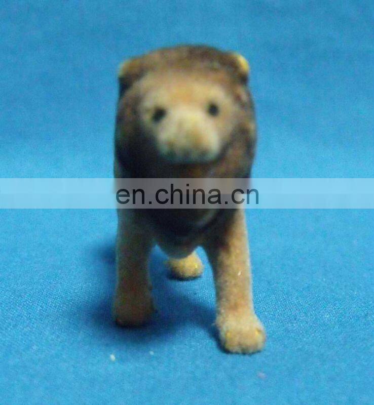 lovely pvc flocking dog toy