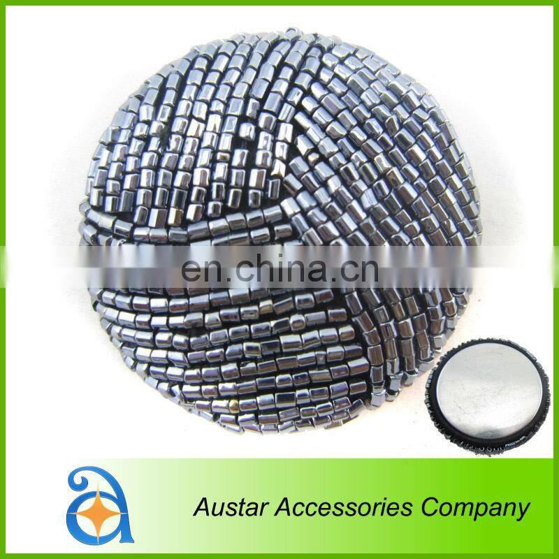 Wholesale Gold handmade beads button for lady shoes